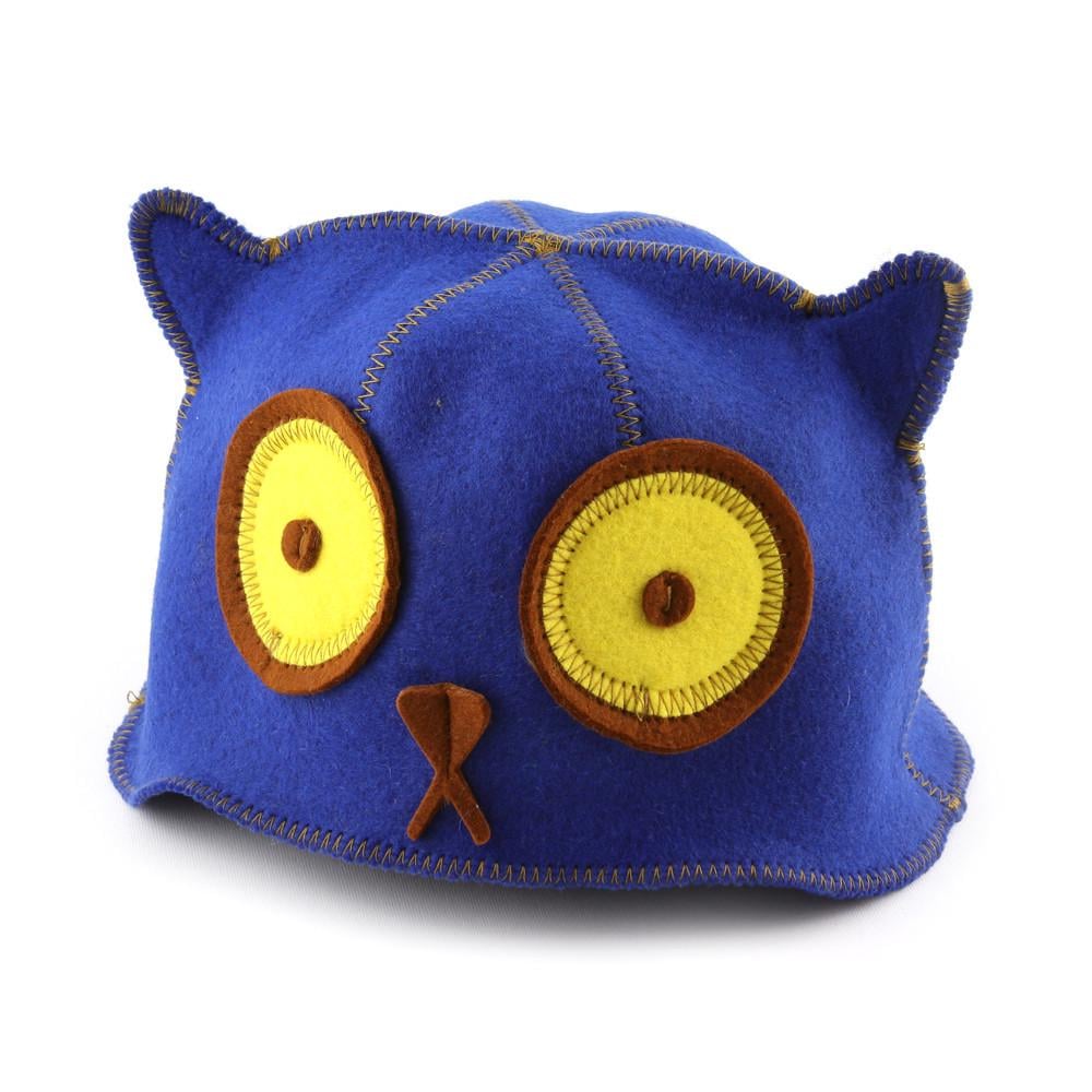 Банная шапка Luxyart Котяра искусственный фетр Синий (LA-438)