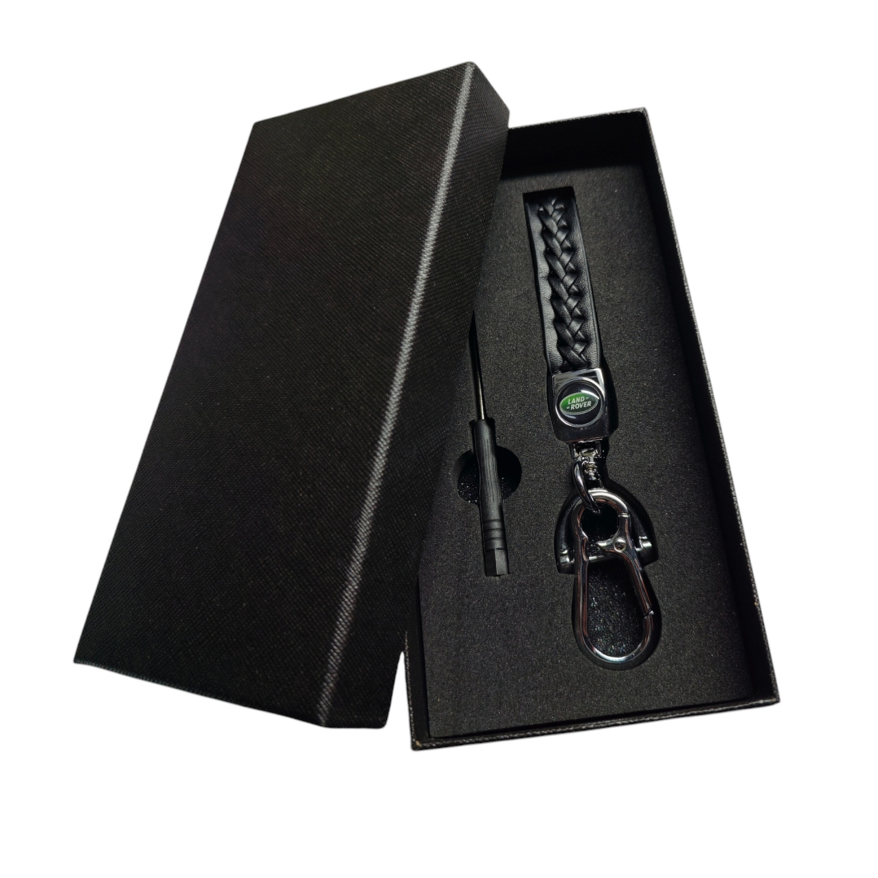 Брелок автомобільний з логотипом Land Rover з карабіном (2392943986)