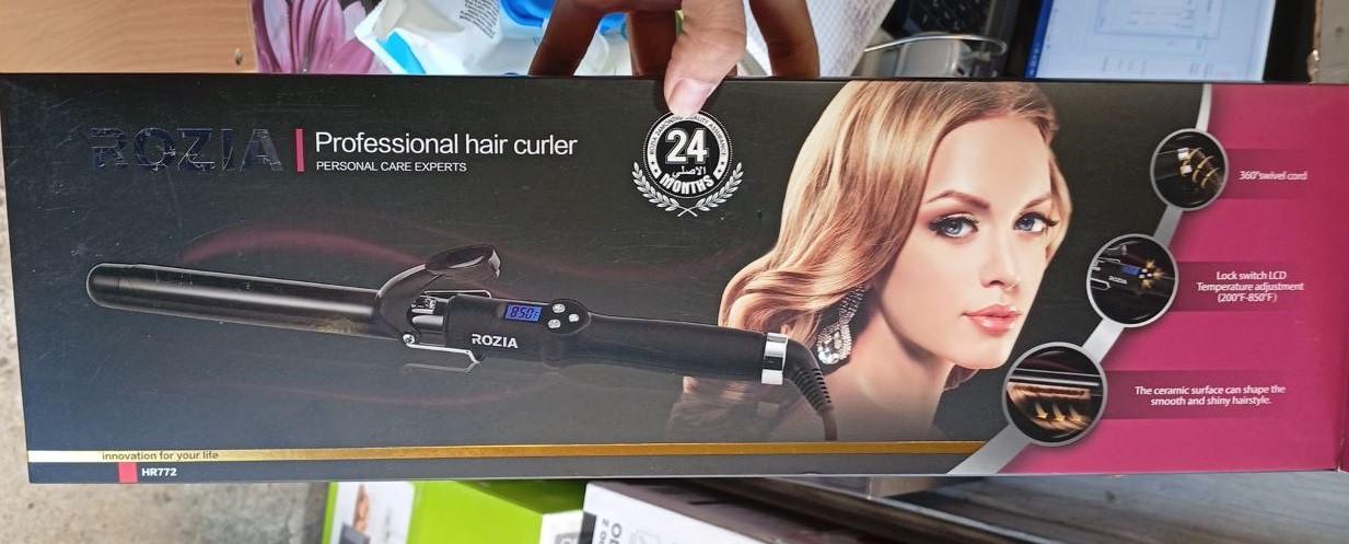 Плойка для локонів Rozia 28 мм 65 Вт Чорний (HR-772) - фото 7