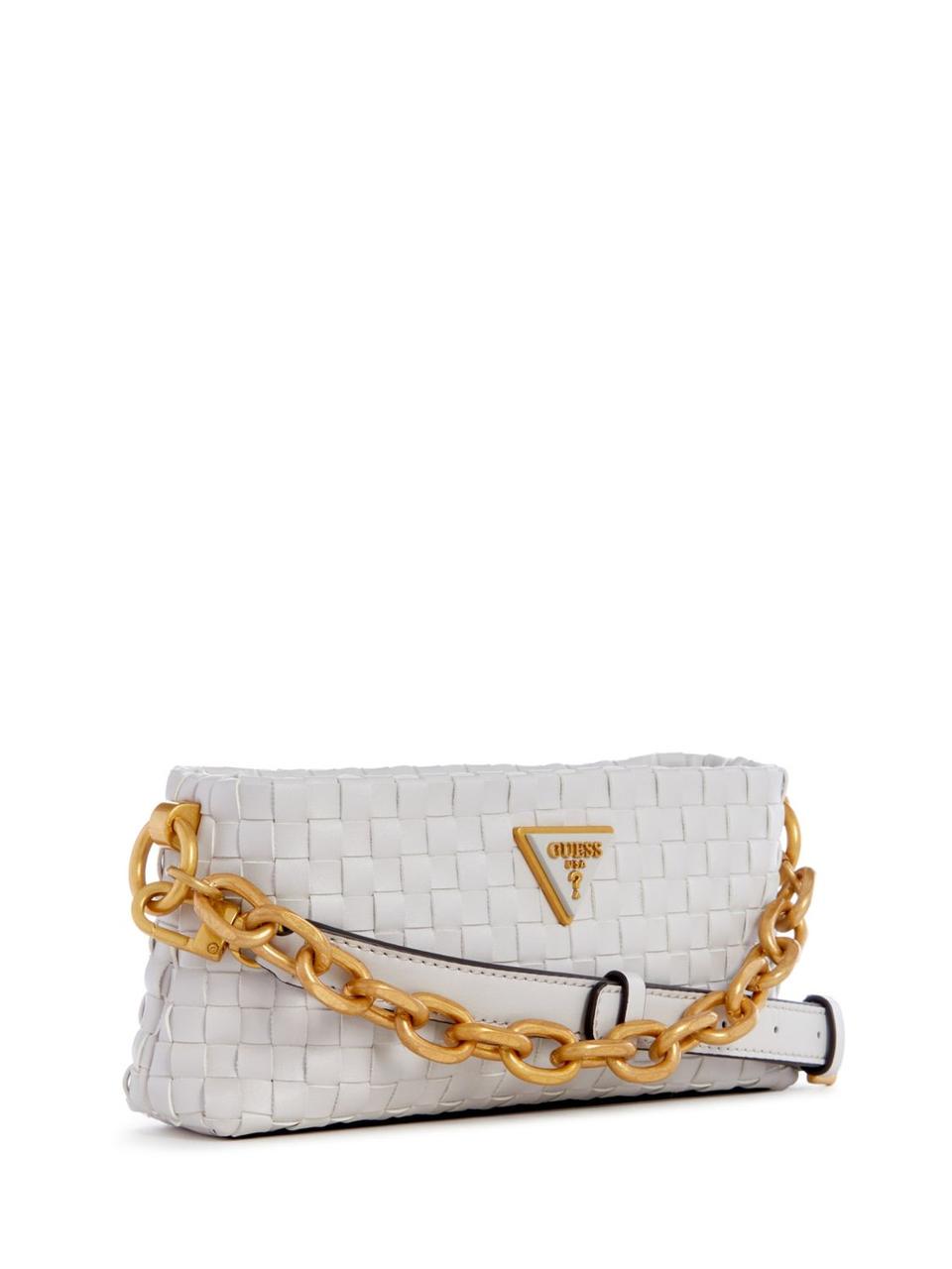 Сумка Lisbet Woven Mini Zip-Top Crossbody Guess WA877472/14436948 Білий - фото 3