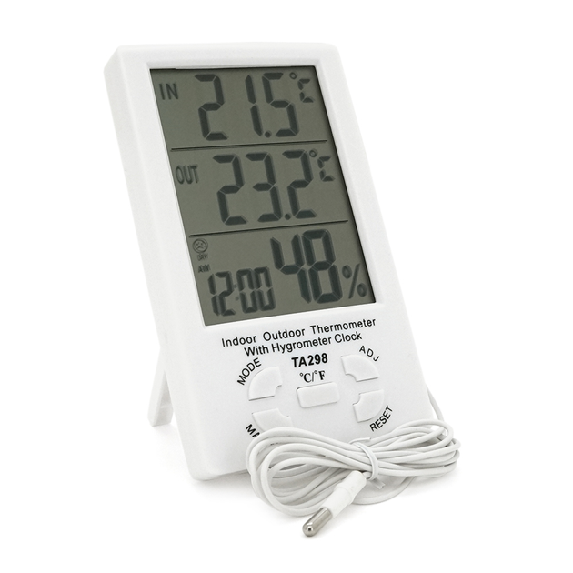 Термогігрометр Thermometer TA298 Білий (18253167)