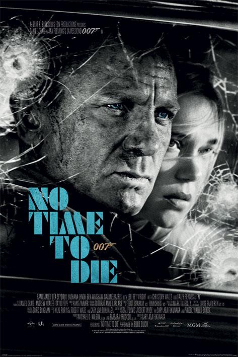 Постер плакат Джеймс Бонд Не Время Умирать Нуар/James Bond No Time To Die Noir 61x91,5 см - фото 1