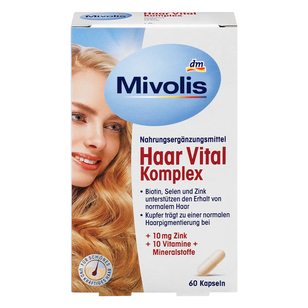 Вітамінний комплекс для волосся DM Mivolis Haar Vital Komplex 60 капсул (EPI-15102025-1354)