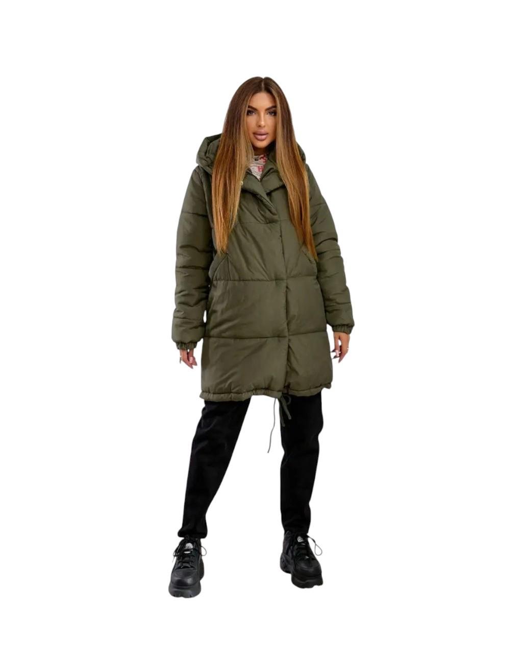 Куртка женская зимняя/демисезонная Зефирка до -15°C L-XL Оливковый (OV-596OL-L-XL) - фото 1 Куртка женская зимняя/демисезонная Зефирка до -15°C L-XL Оливковый (OV-596OL-L-XL) - фото 1