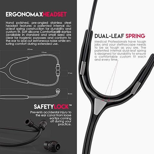 Стетоскоп MDF Instruments з двома головками для діагностики звуків - фото 5 Стетоскоп MDF Instruments з двома головками для діагностики звуків - фото 5