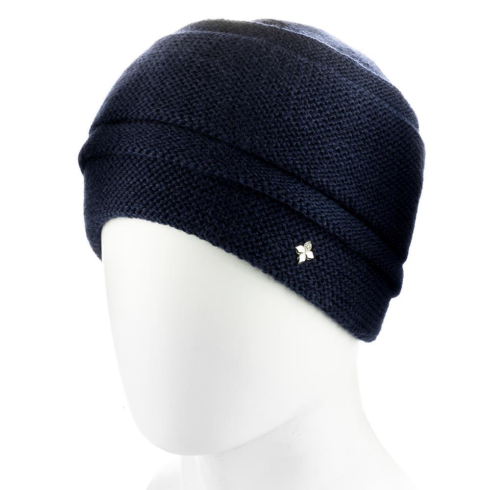 Шапка женская шерстяная Zolly ZH256 р. 57-58 Темно-синий