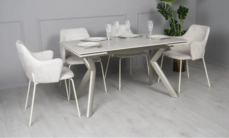 Стол раскладной Давон 1400/2000x800x750 мм Бежевый (701808) - фото 7 Стол раскладной Давон 1400/2000x800x750 мм Бежевый (701808) - фото 7