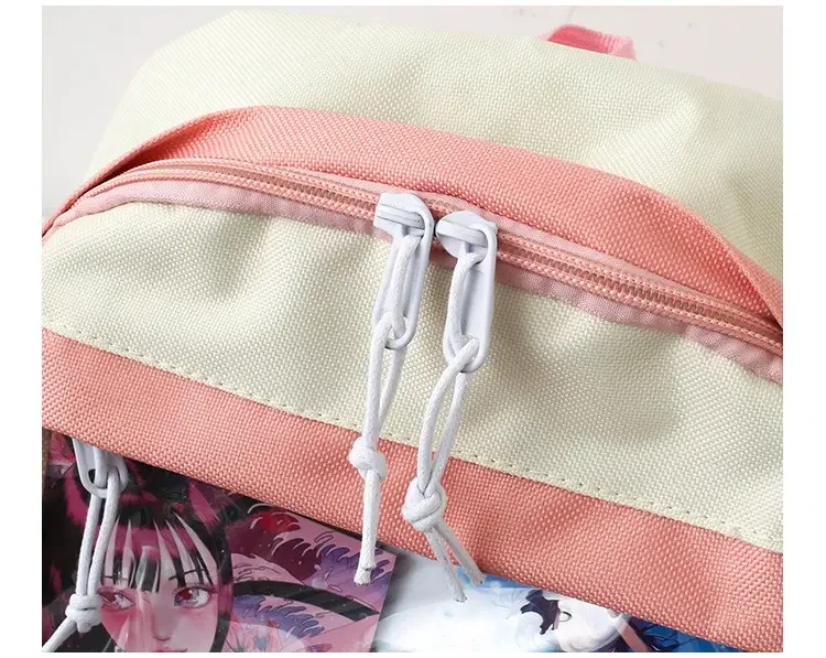 Шкільний набір для дівчинки-підлітка SG406-4 4в1 портфель/пенал/косметичка/сумка-шоппер Білий/Рожевий (DR014350) - фото 7 Шкільний набір для дівчинки-підлітка SG406-4 4в1 портфель/пенал/косметичка/сумка-шоппер Білий/Рожевий (DR014350) - фото 7