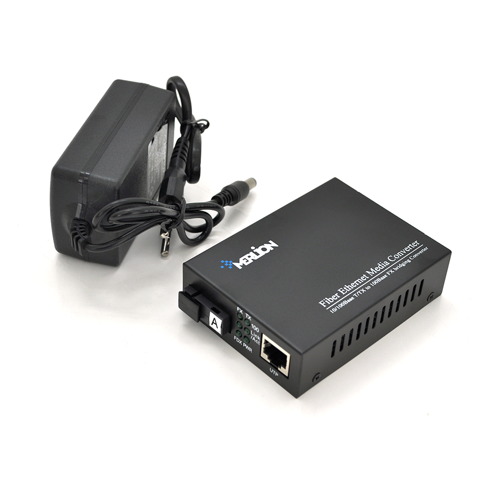 Медиаконвертер Merlion A IC+113 1310 WDM одноволоконный SC 25km (3904)