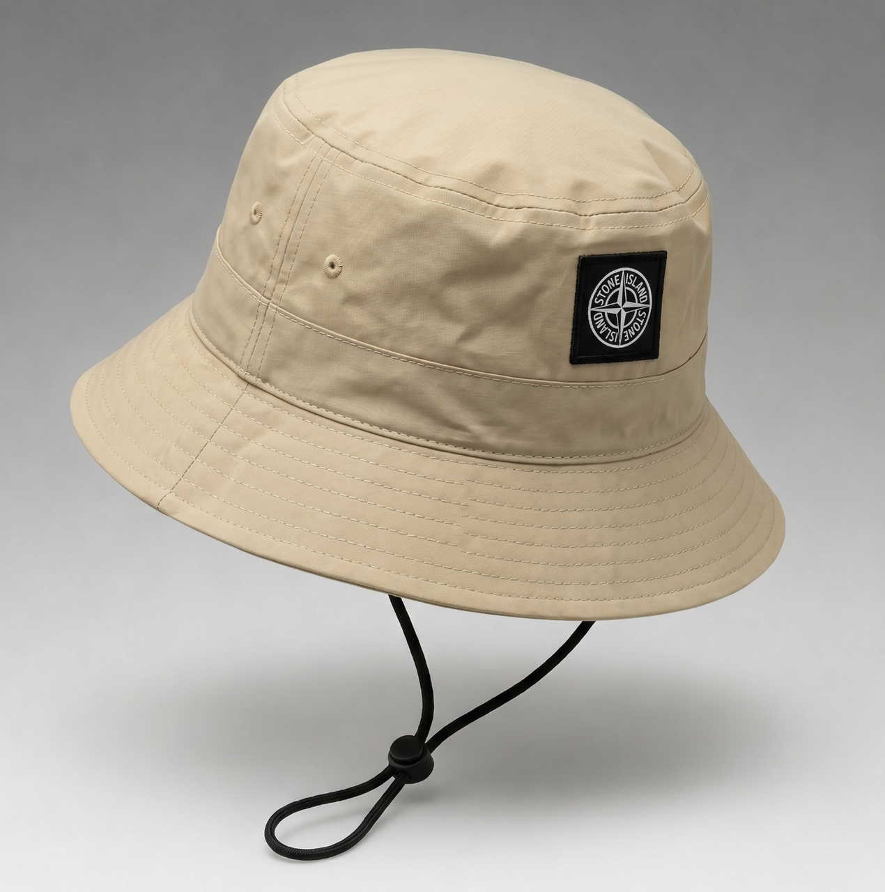 Панама унісекс Stone Island із логотипом Бежевий (3082870206)