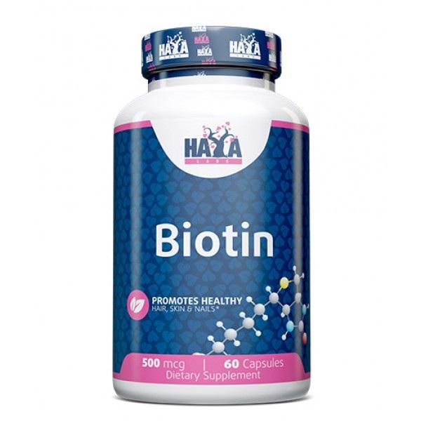 Біотин Haya Labs Biotin 500 mcg 60 капс.