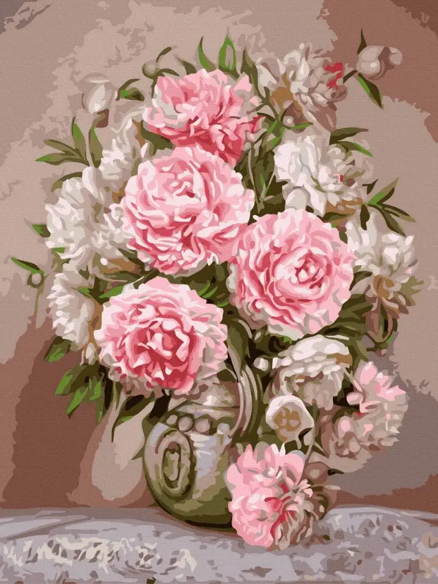 Картина по номерам Brushme Распустившиеся пионы 40x50 см (BRM40042) Картина по номерам Brushme Распустившиеся пионы 40x50 см (BRM40042)