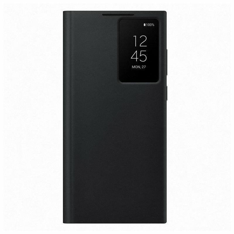 Смарт чехол книжка Samsung Galaxy S22 Ultra SM-S908 S-View Flip Cover (Clear View) Black Черный - фото 2