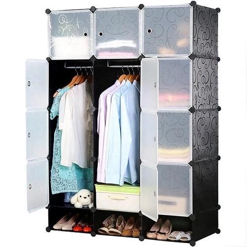 Шафа для речей та взуття Storage Cube Cabinet MP312-62A пластикова 110х37х165 см (15937)