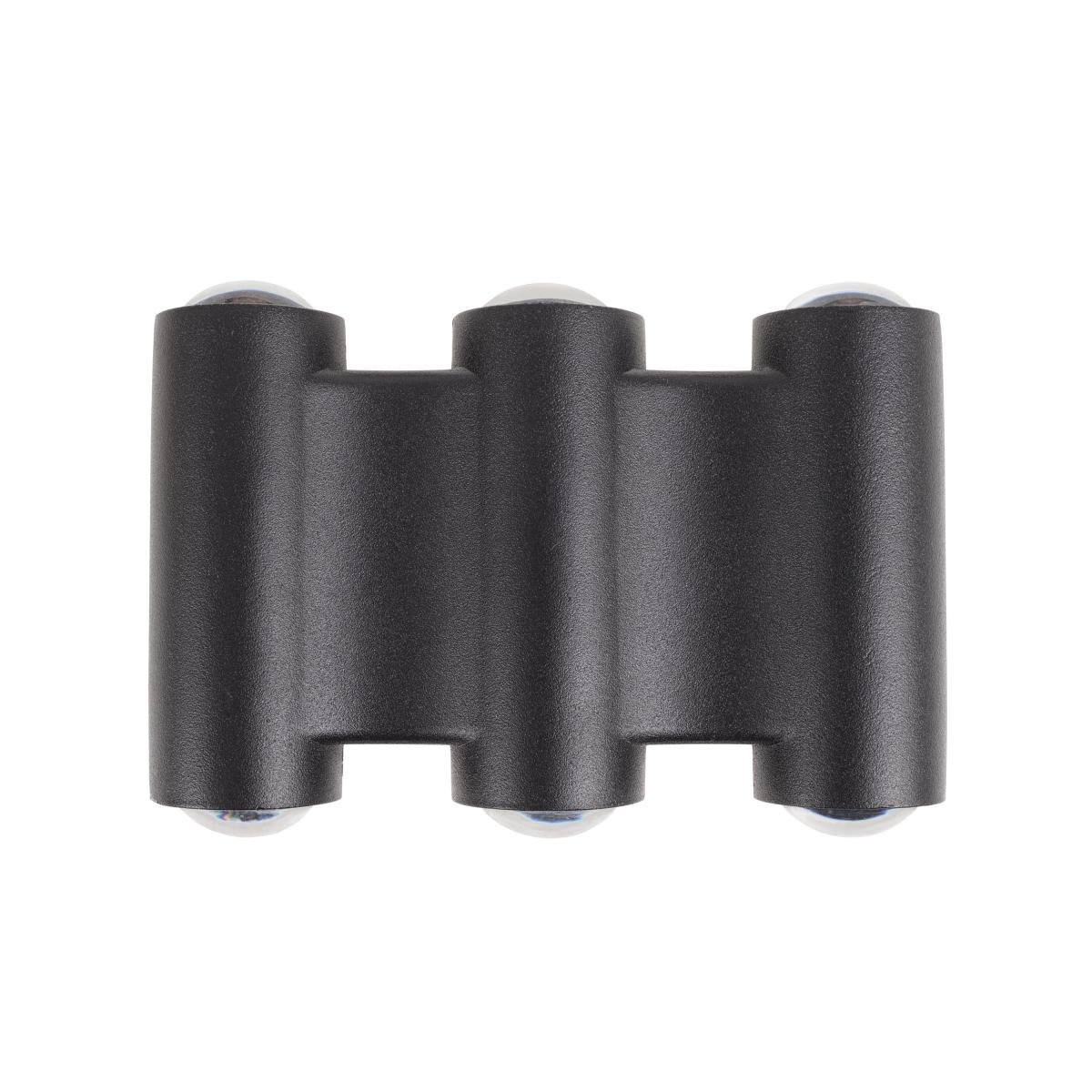 Подсветка тройная Brille AL-619/6х1 W WW Led IP54 BK