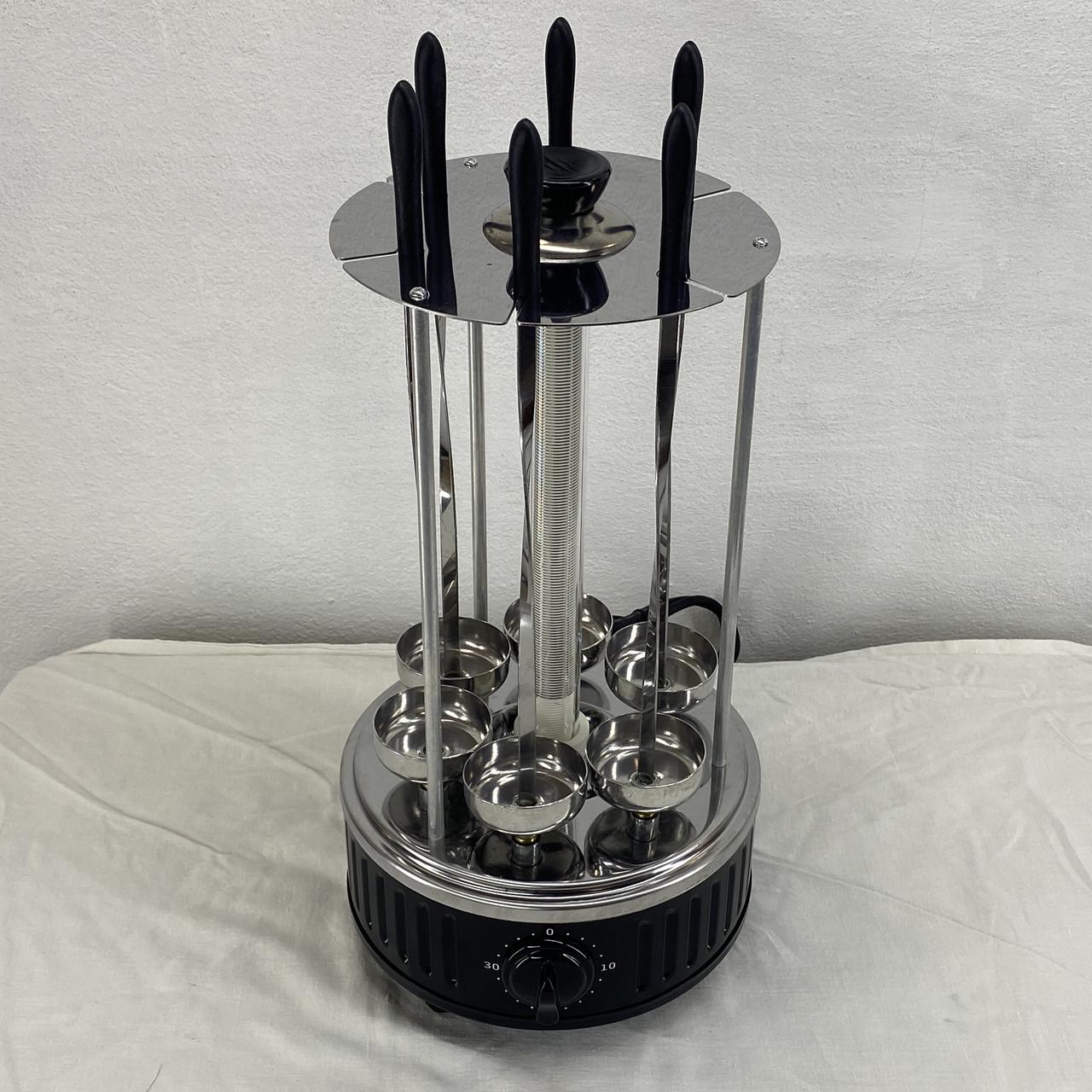 Електрошашличниця з таймером на 6 шампурів (1830399096) - фото 2 Електрошашличниця з таймером на 6 шампурів (1830399096) - фото 2