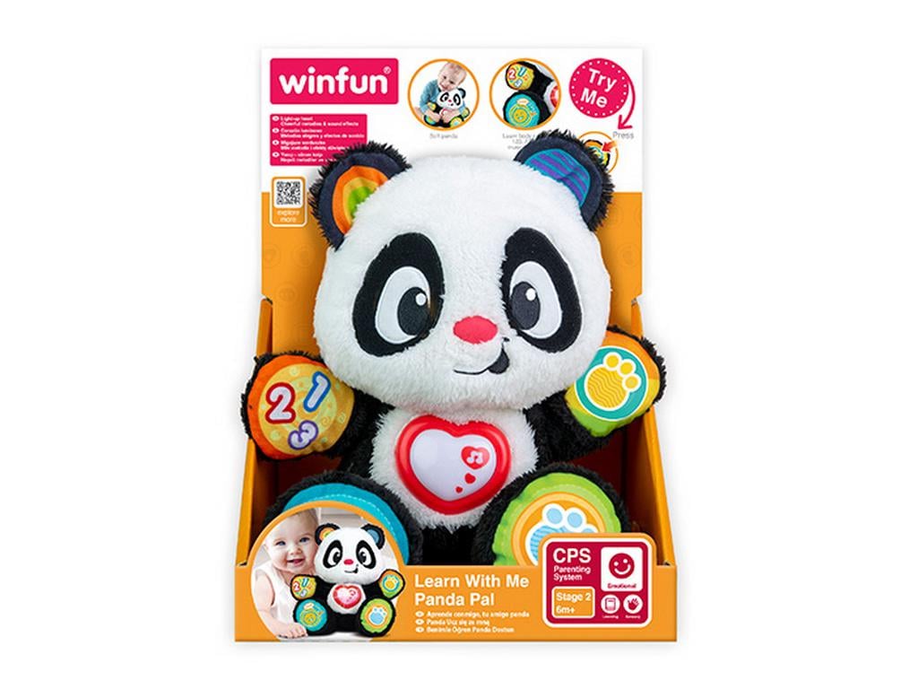 Панда интерактивная WinFun звук/световые эффекты 26 см Черно-белый (0797-NL) Панда интерактивная WinFun звук/световые эффекты 26 см Черно-белый (0797-NL)