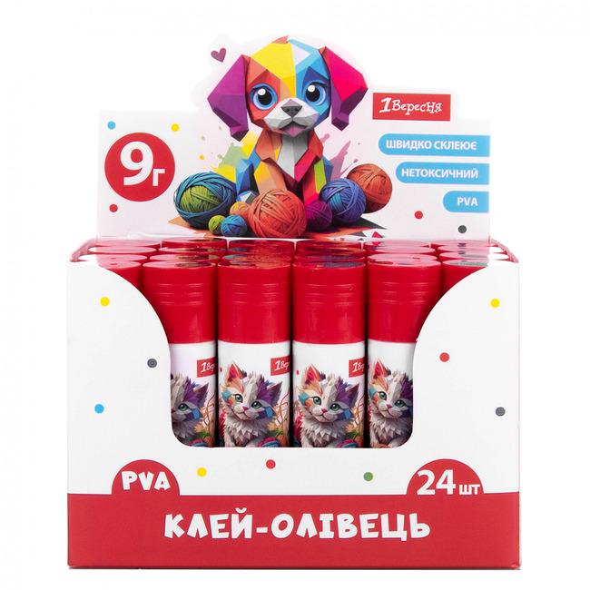 Клей-карандаш PVA 1 Вересня 9 г (320299)