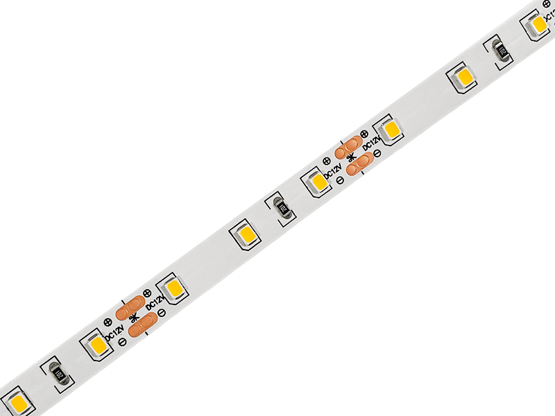 Светодиодная лента Biom 2835-60 LED 8 мм 12 В 4,8 Вт/м IP20 Белый теплый (8523)