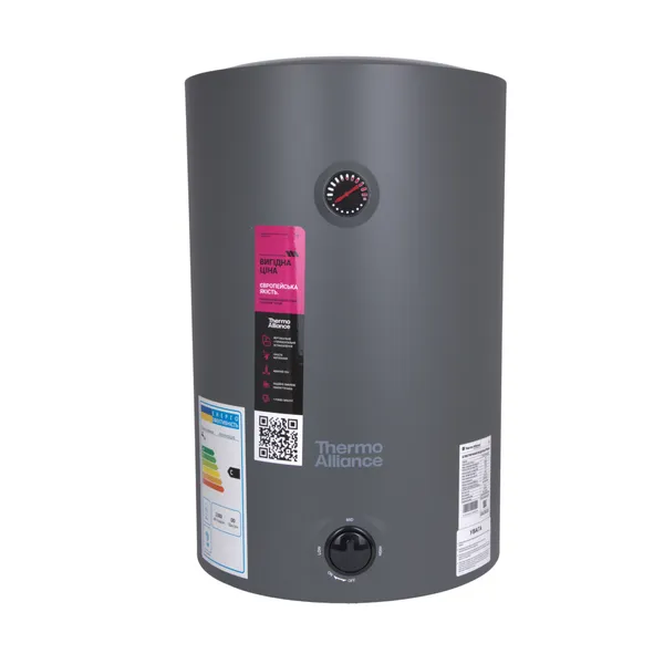 Водонагрівач електричний Thermo Alliance D50VH15Q2G мокрий ТЕН 1,5 кВт 50 л Сірий (31951418) Водонагрівач електричний Thermo Alliance D50VH15Q2G мокрий ТЕН 1,5 кВт 50 л Сірий (31951418)