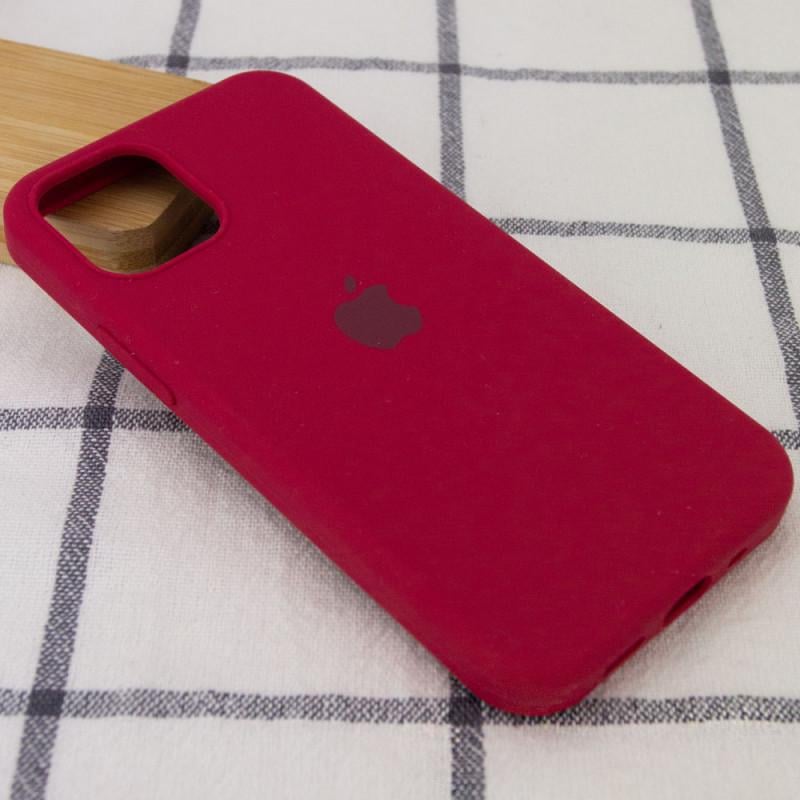 Протиударний Чохол Silicone Case Full Protective (AA) для Apple iPhone 15 Pro Max (6.7") Червоний / Rose Red - фото 2