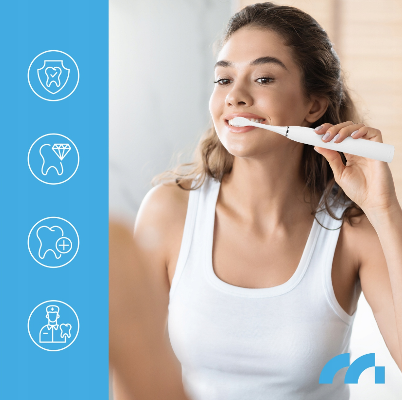 Зубна щітка ультразвукова Maltec Toothie X1 White - фото 3 Зубна щітка ультразвукова Maltec Toothie X1 White - фото 3