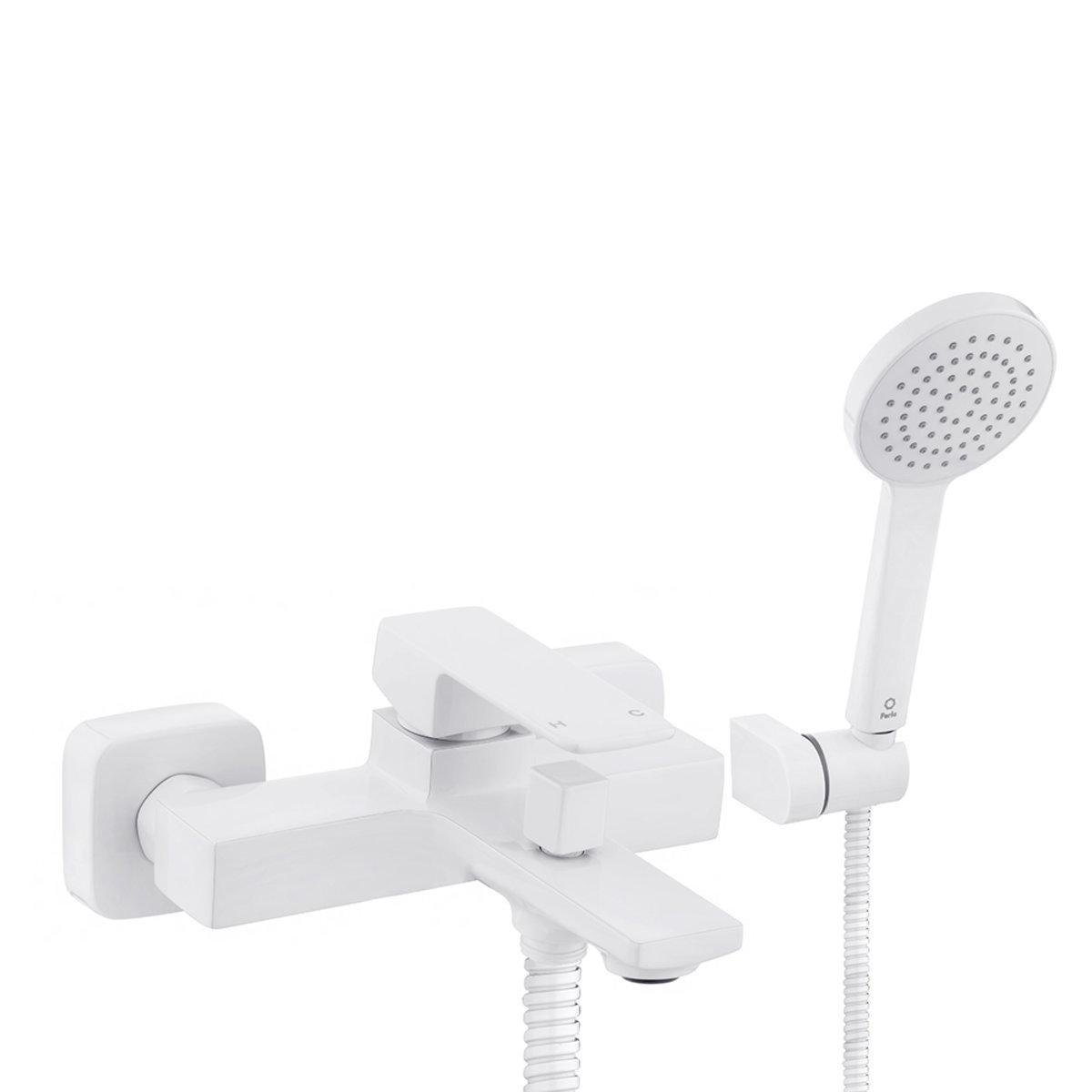 Змішувач для ванни Perla Robin з лійкою для душу одноважільний латунь (PBZ6204W) Змішувач для ванни Perla Robin з лійкою для душу одноважільний латунь (PBZ6204W)