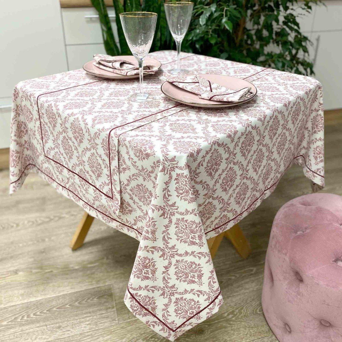 Скатерть Avantime Версаль прованс 132х220 Бордовый (141385)