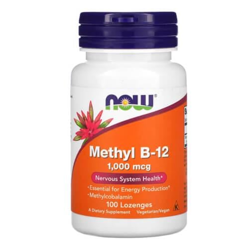 Кобаламин B-12 NOW Methyl B-12 1,000 mcg 100 Lozenges (NOW-00495)