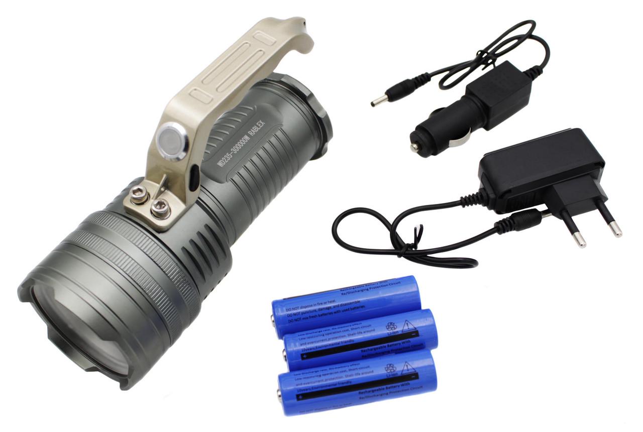 Фонарь WD235 Cree T6 Zoom (t8023)