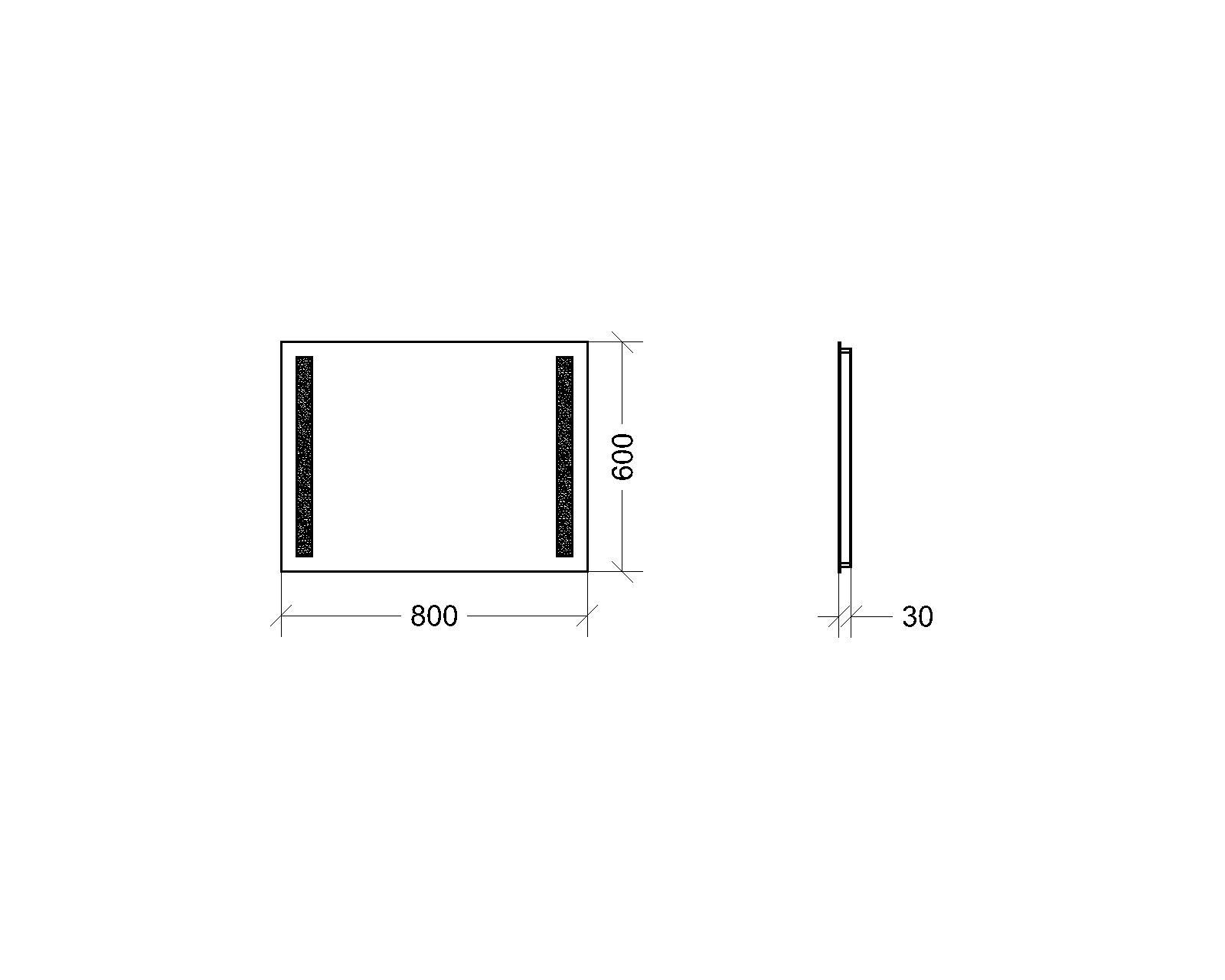 Дзеркало з LED підсвічуванням Кірен 600х800 мм (KIREN 1-600х800) - фото 6