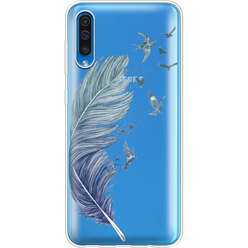 Чехол Boxface Samsung A505 Galaxy A50 Feather Прозрачный силикон (36417-cc38-36417)