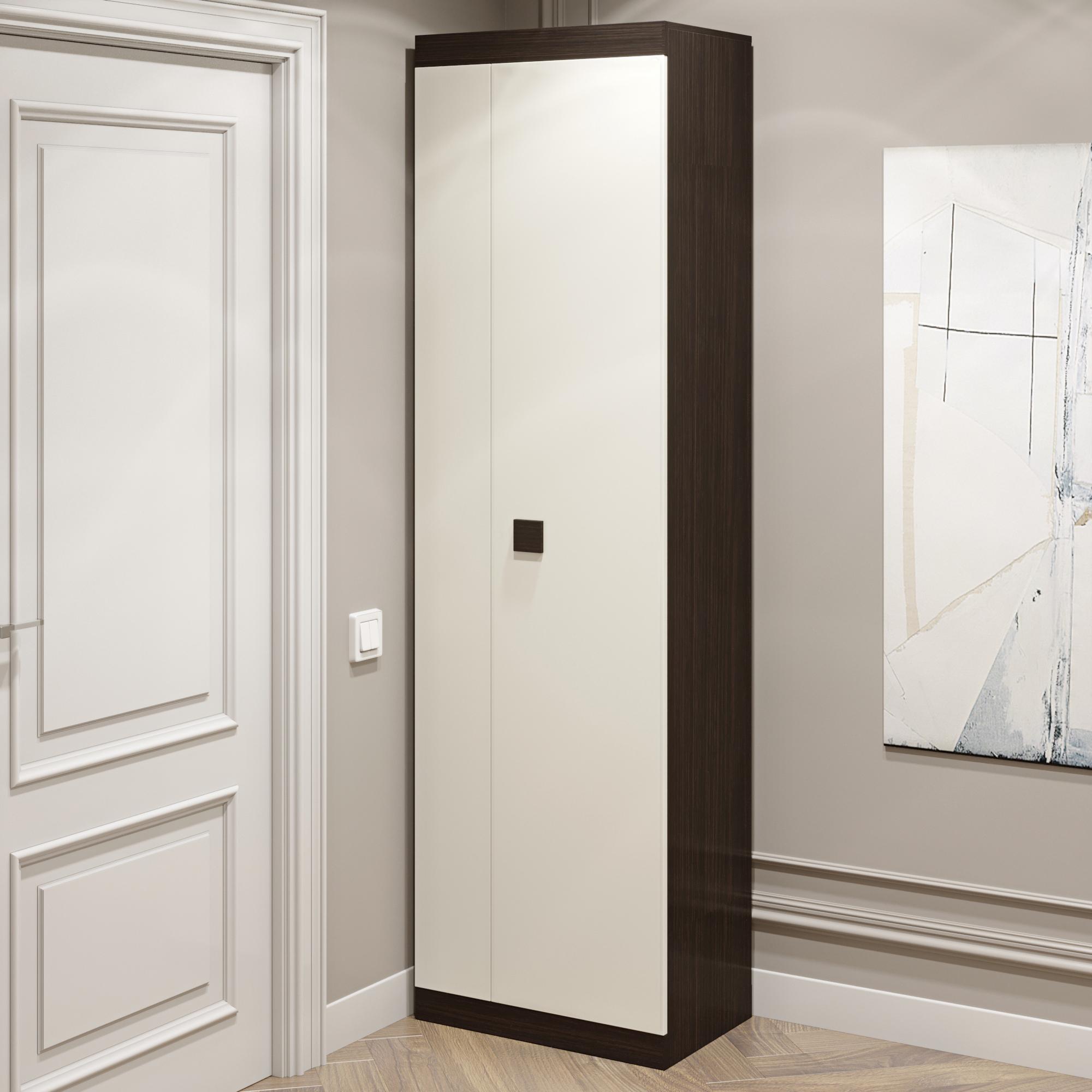 Шкаф прямой Эверест Соната-600 Венге темный/Белый (DTM-2309)