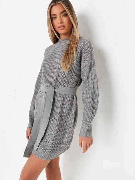 Платье Missguided WXK2236466 р. 38-40 Серый