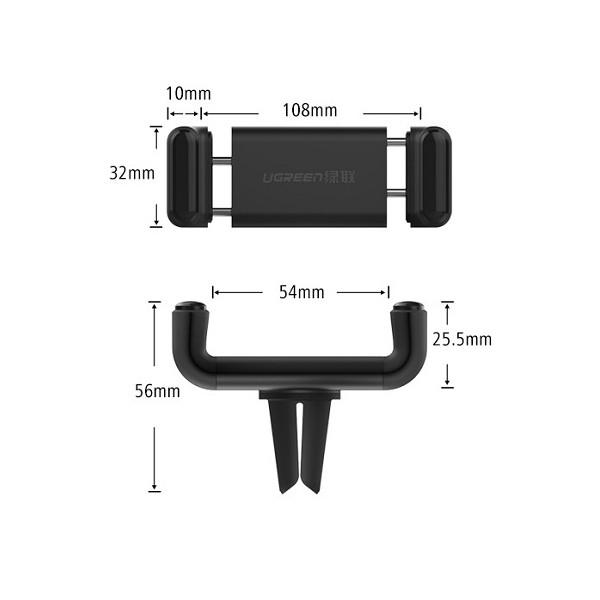 Автомобильный держатель Ugreen для телефона/навигатора 30798 Черный - фото 6 Автомобильный держатель Ugreen для телефона/навигатора 30798 Черный - фото 6