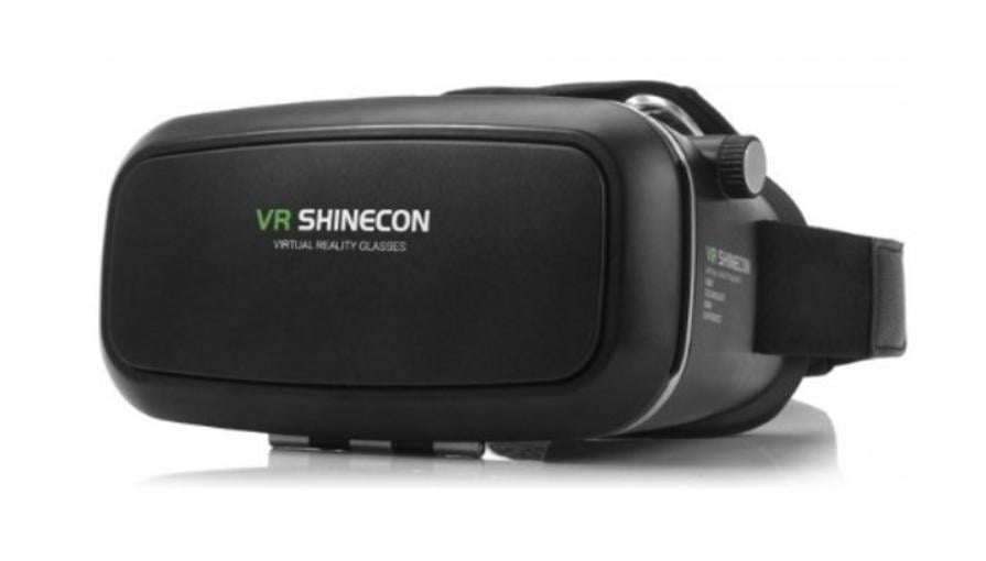 Окуляри віртуальної реальності для смартфона 3D VR Box Shinecon з пультом Чорний (09415) - фото 4