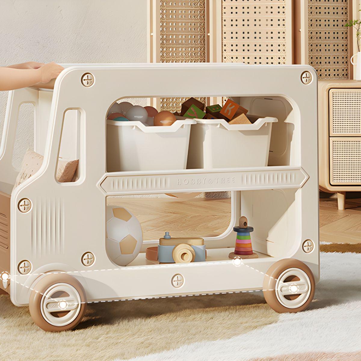 Стеллаж для книг Lumpurini Romeo с контейнерами и конструктором (feb8fde4) - фото 5