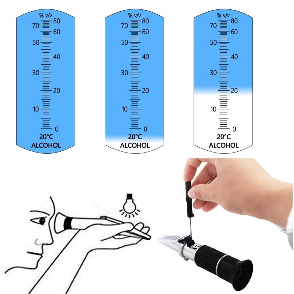 Рефрактометр ATC Alcohol 0-80% - фото 3