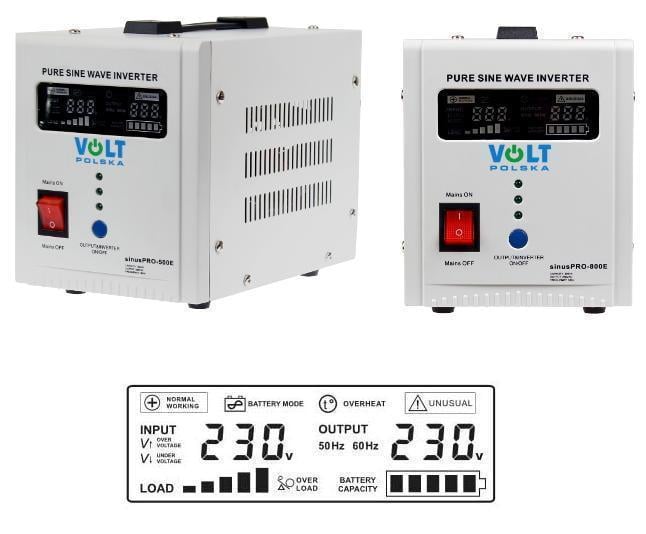 Джерело безперебійного живлення 500 VA 350 W Volt Polska Sinus PRO 500E 12 V - фото 2