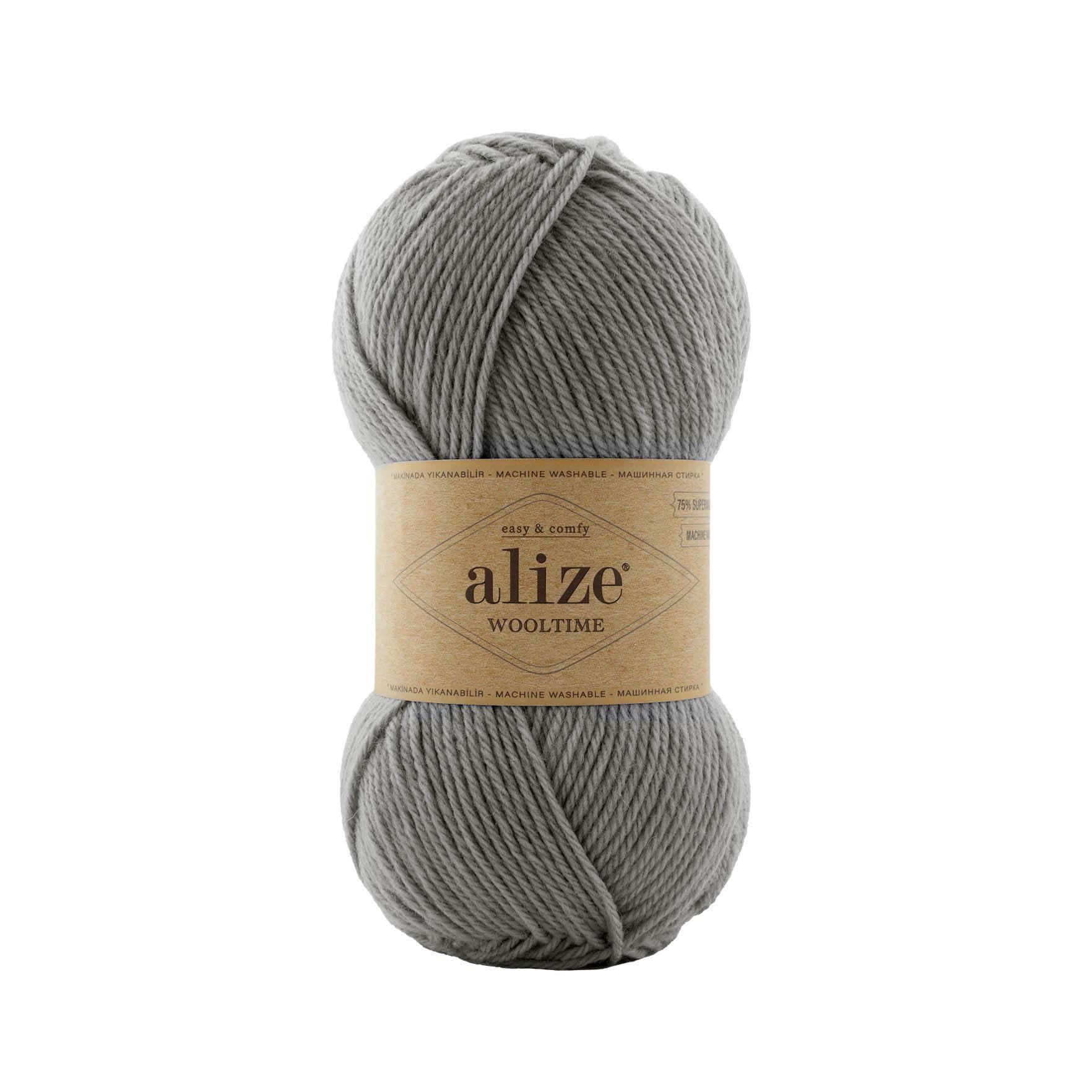 Пряжа Alize Wooltime 21 Серый (5799)