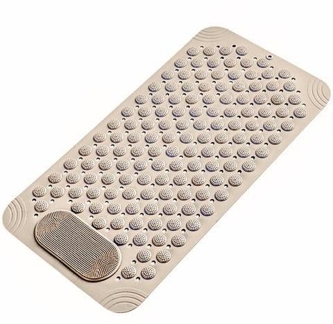 Килимок протиковзкий масажний водонепроникний для ванни/душа/басейну/сауни Бежевий
