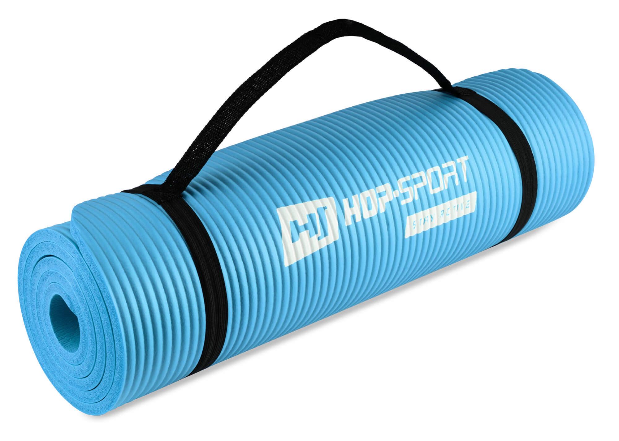 Мат для фітнесу та йоги Hop-Sport HS-N010GM 1 см Блакитний - фото 2 Мат для фітнесу та йоги Hop-Sport HS-N010GM 1 см Блакитний - фото 2