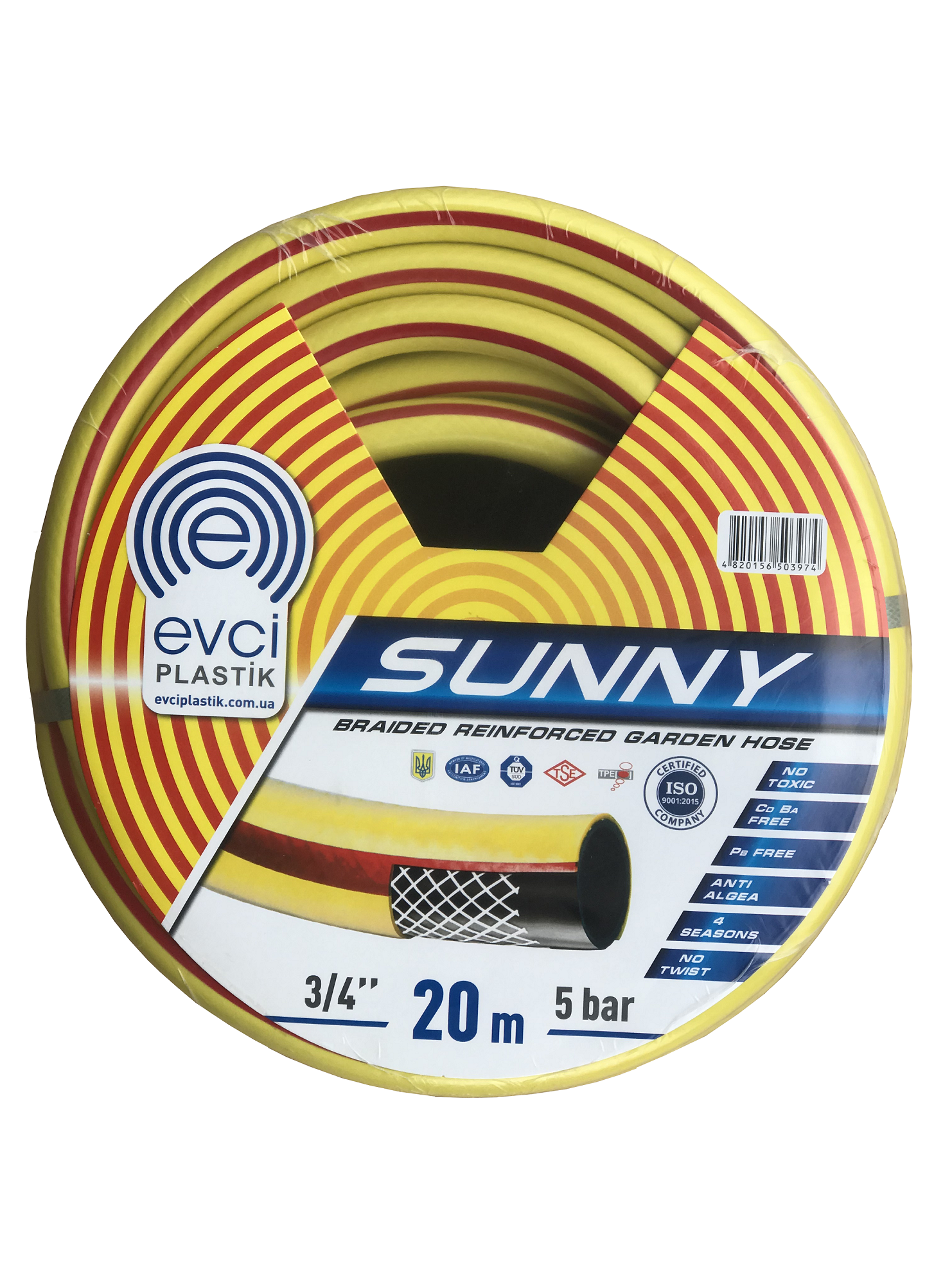 Шланг для полива Evci Plastik Sunny 3/4" 20 м
