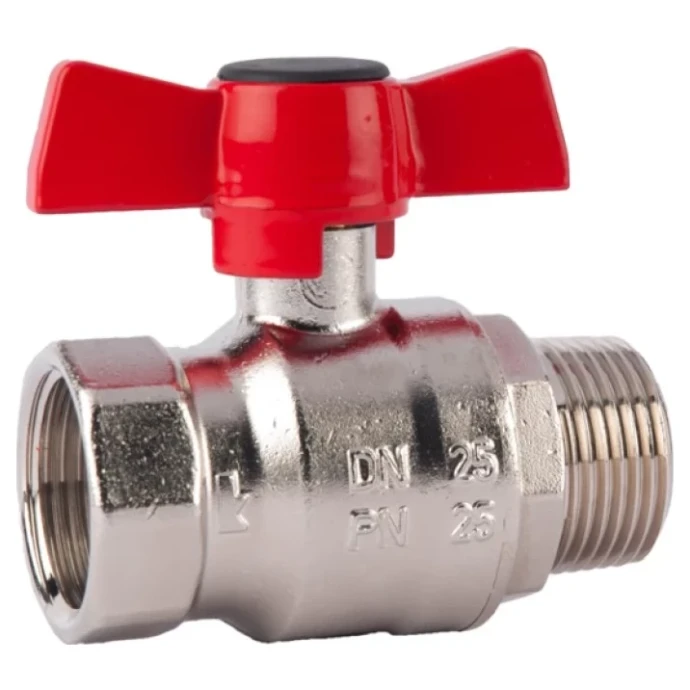 Кран кульовий HERZ ВР-ЗР з метеликом PN25 DN20 (AKD9868)