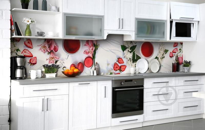 Скинали на кухню Zatarga «Оттенки марсала» 600х3000 мм виниловая 3Д наклейка кухонный фартук самоклеящаяся