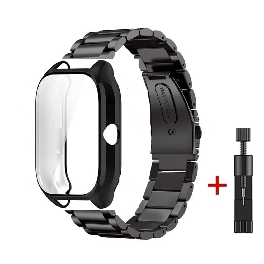 Комплект для часов Amazfit GTS4 защитный чехол и ремешок Rolex design 22 мм Черный (2218079077)