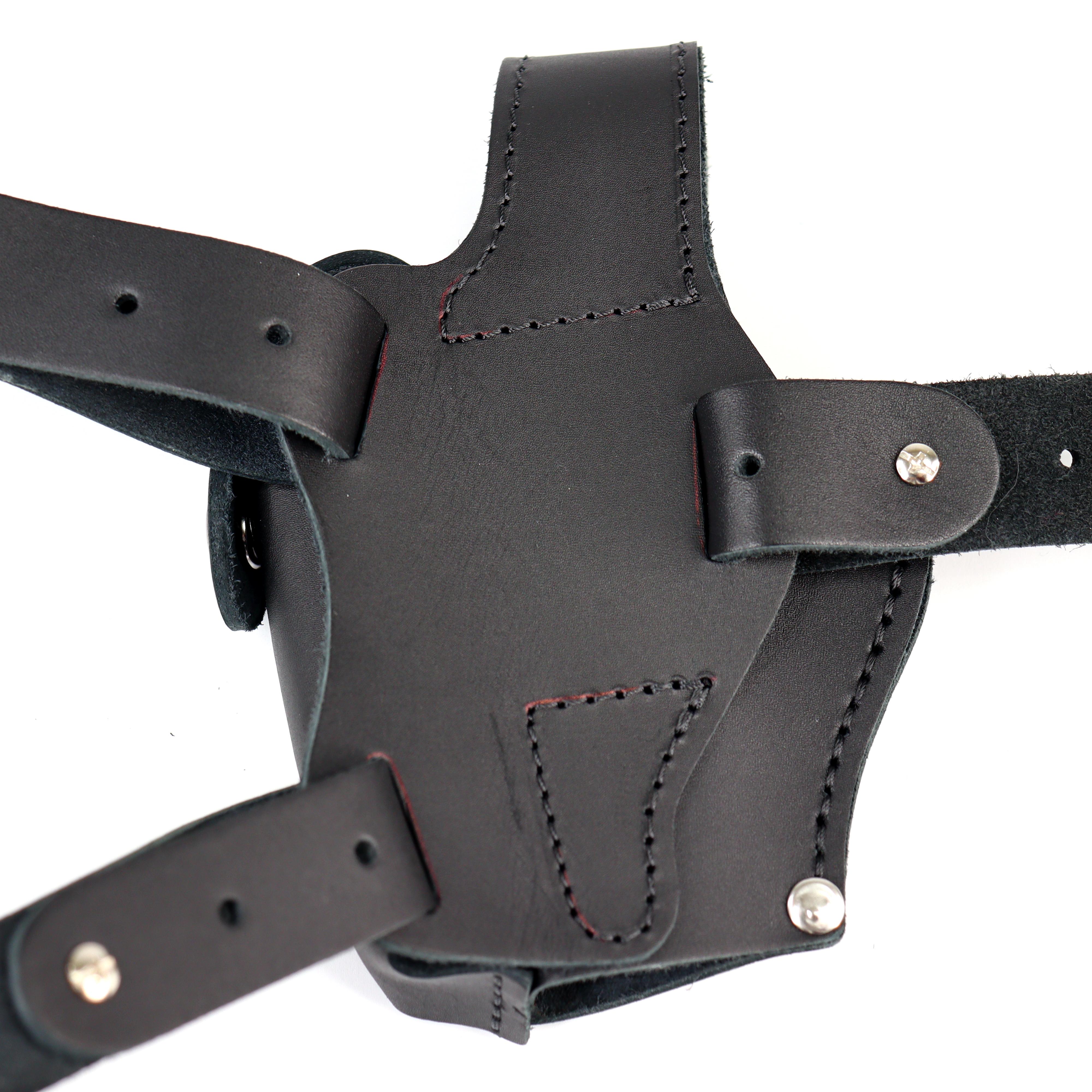 Кобура оперативна під ПМ із відділенням під магазин шкіряна неформована Чорний (011542) - фото 3 Кобура оперативна під ПМ із відділенням під магазин шкіряна неформована Чорний (011542) - фото 3