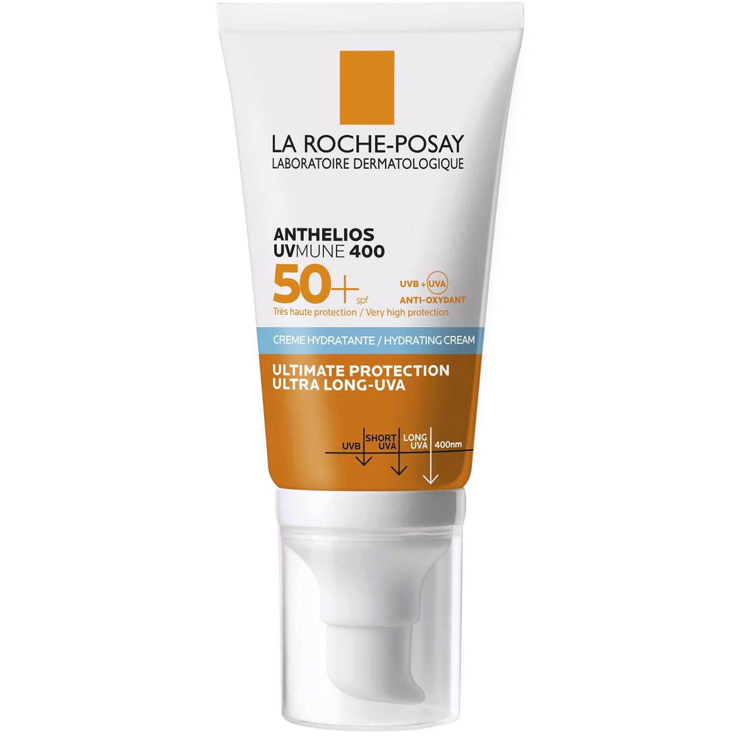 Крем сонцезахисний La Roche-Posay Anthelios Ultra Cream SPF 50+ для шкіри обличчя і шкіри навколо очей 50 мл (1604958571)