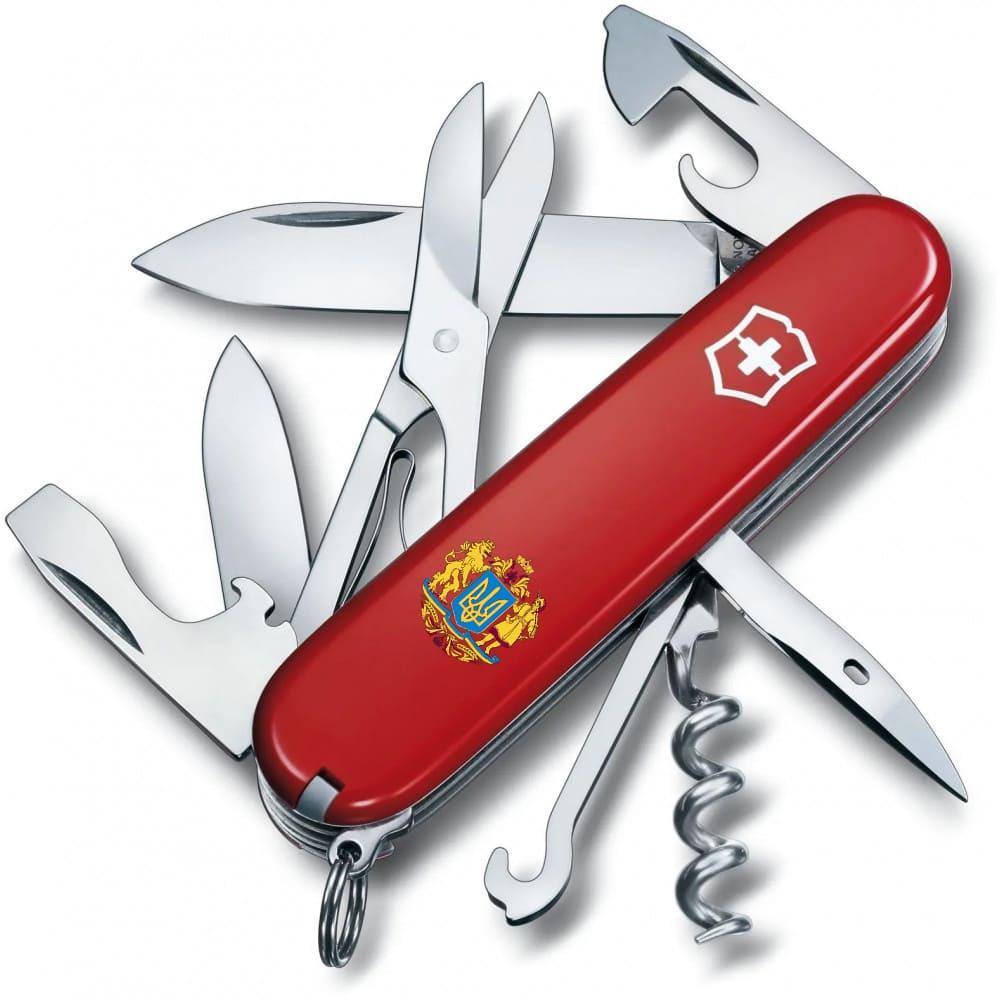 Мультитул Victorinox Climber Ukraine 1.3703 Большой Герб Украины Красный (58-79-Vx13703_T0400u) Мультитул Victorinox Climber Ukraine 1.3703 Большой Герб Украины Красный (58-79-Vx13703_T0400u)