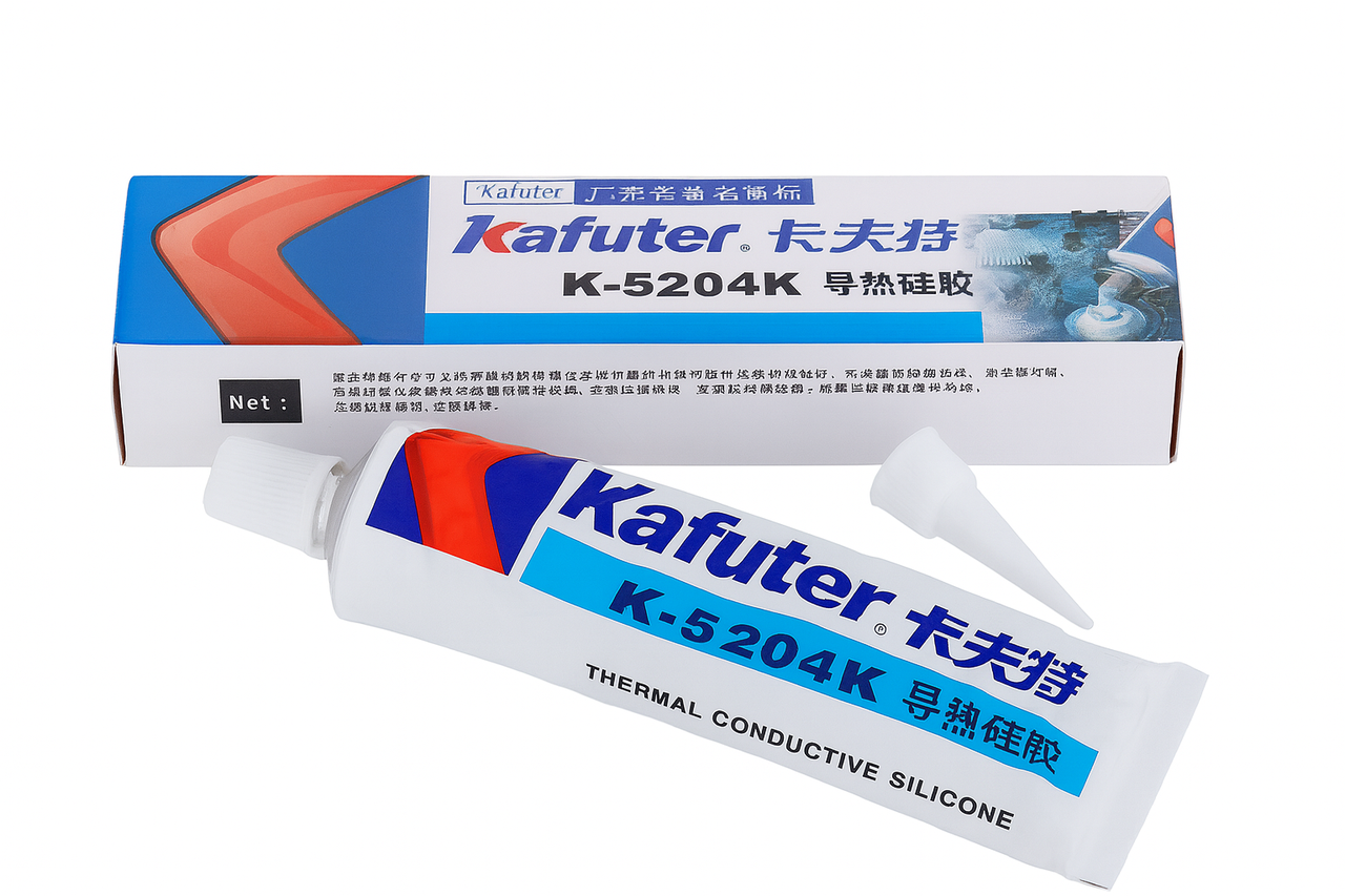 Клей-герметик теплопроводной Kafuter K-5204K RTV 80 г Белый